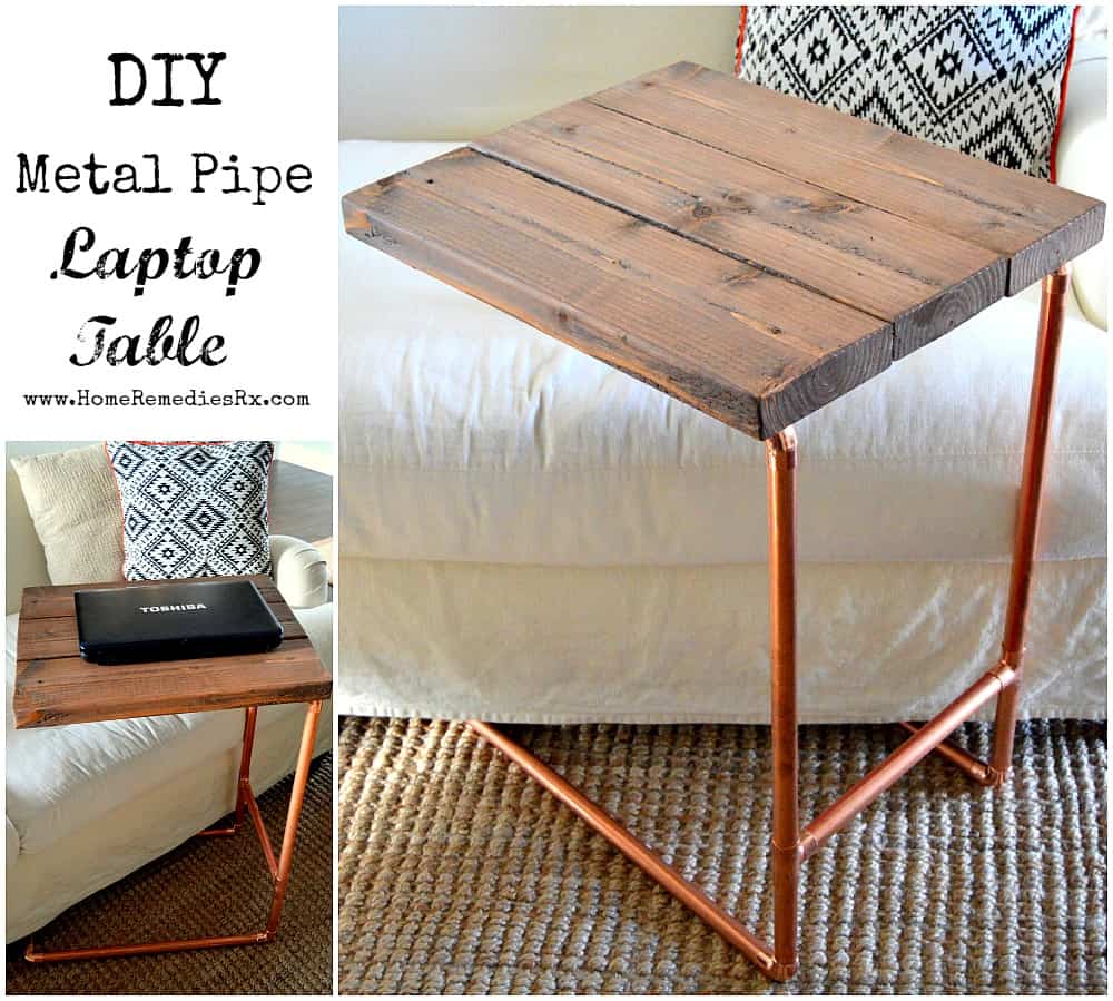 #36. DIY METAL PIPE LAPTOP TABLE