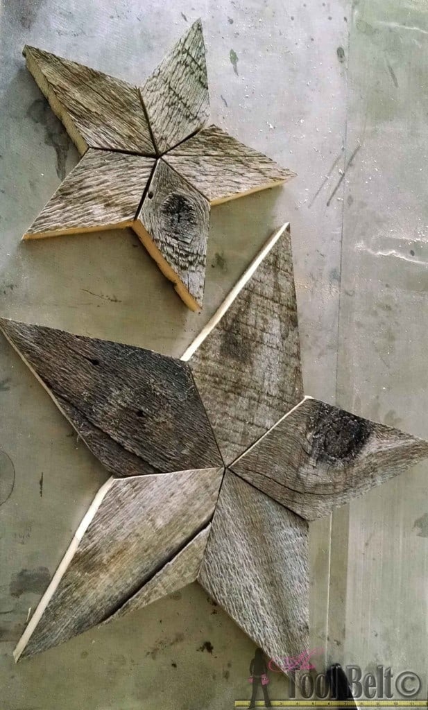 #48. PALLET WOOD STAR DECOR