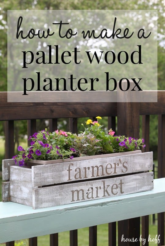 #60. PALLET WOOD PLANTER BOX