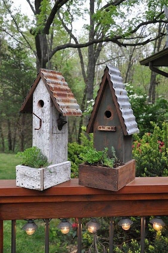 INDUSTRIAL LOOKING BIRD FEEDERS