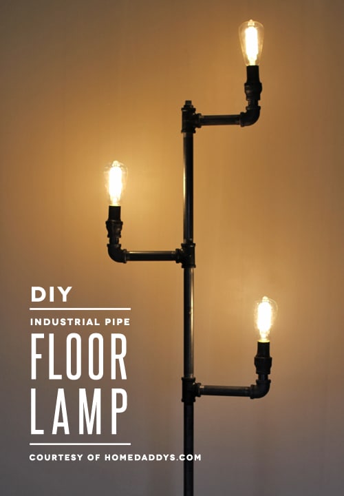 INDUSTRIAL PIPE FLOOR LAMP