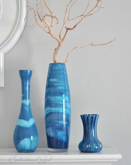 PAINT SWIRL VASES