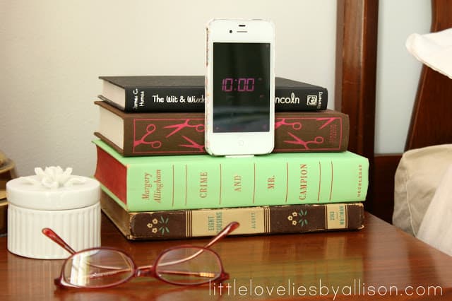 IPHONE DOCK HIDDEN IN THE BOOK