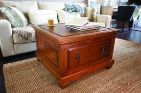 COFFEE TABLE STORAGE BENCH