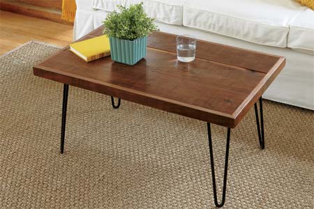 HAIRPIN-LEG COFFEE TABLE