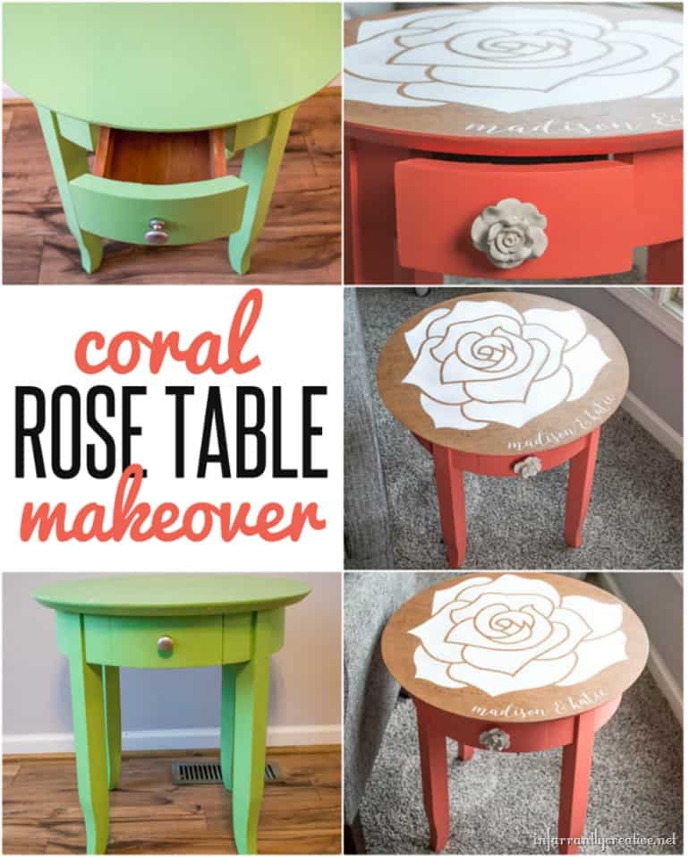 PERSONALIZED ROSE TABLE
