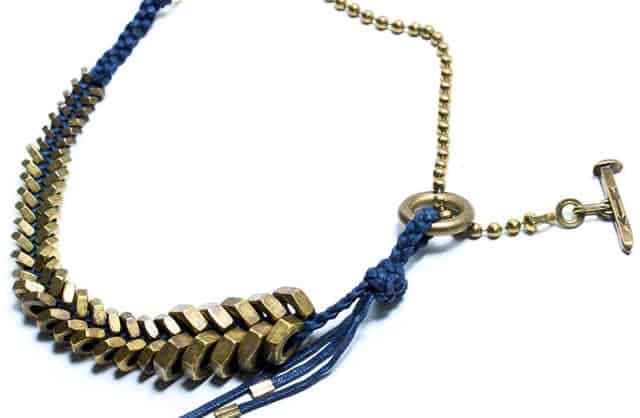  BRAIDED HEX NUT BRACELET