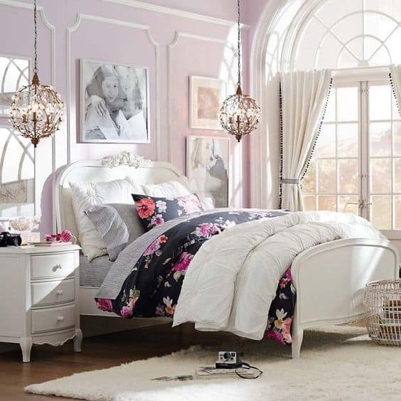 #7  go for a pastel color scheme with floral accents