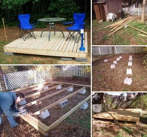 #12 RAISE YOUR FLOATING DECK ON CINDER BLOCKS