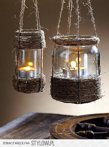 11. MASON JARS TRANSFORMED BY TWINE