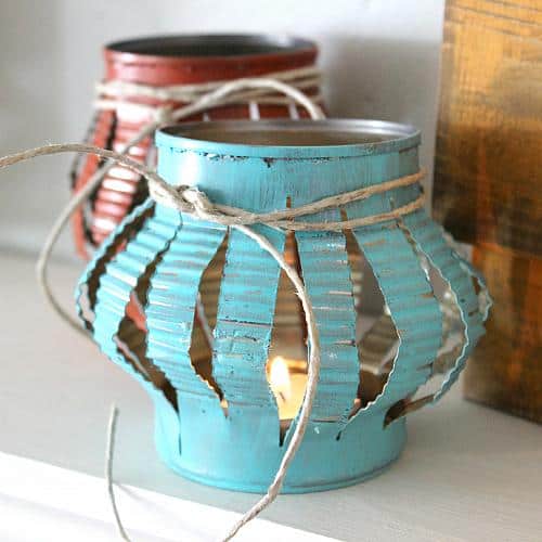 19. TIN CAN TEA LIGHTS