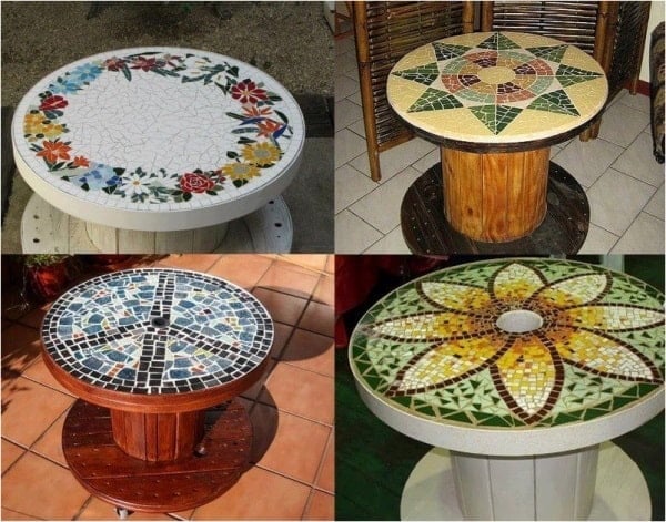 13. MOSAIC COMPOSITION ON A SPOOL BASE