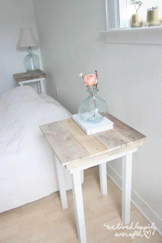 1. TRANSFORM A SIMPLE TABLE WITH A WOODEN TOP