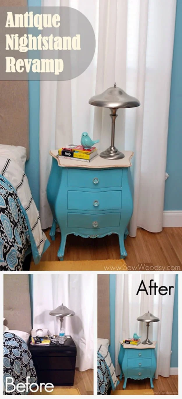 18. REVAMP AN ANTIQUE NIGHTSTAND