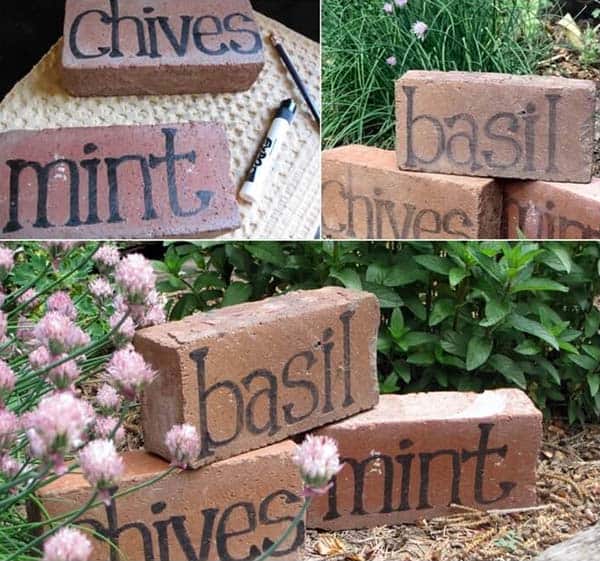 22. diy herb markers for your garden