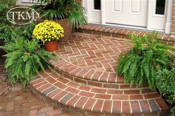 23. update your front porch with brick
