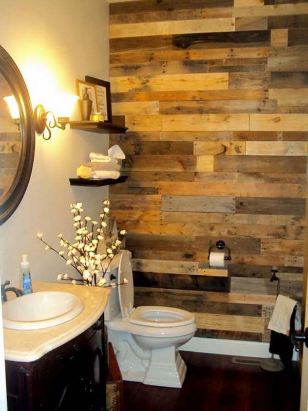 1. CREATE A WOOD WALL OUT OF SALVAGED WOOD