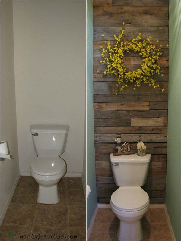 15. WOODEN WALL ACCENT REALIZED WITH SALVAGED WOOD