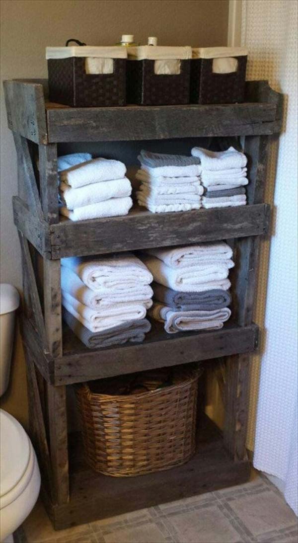 2. UPCYCLE A PALLET INTO A NEAT STORAGE PIECE