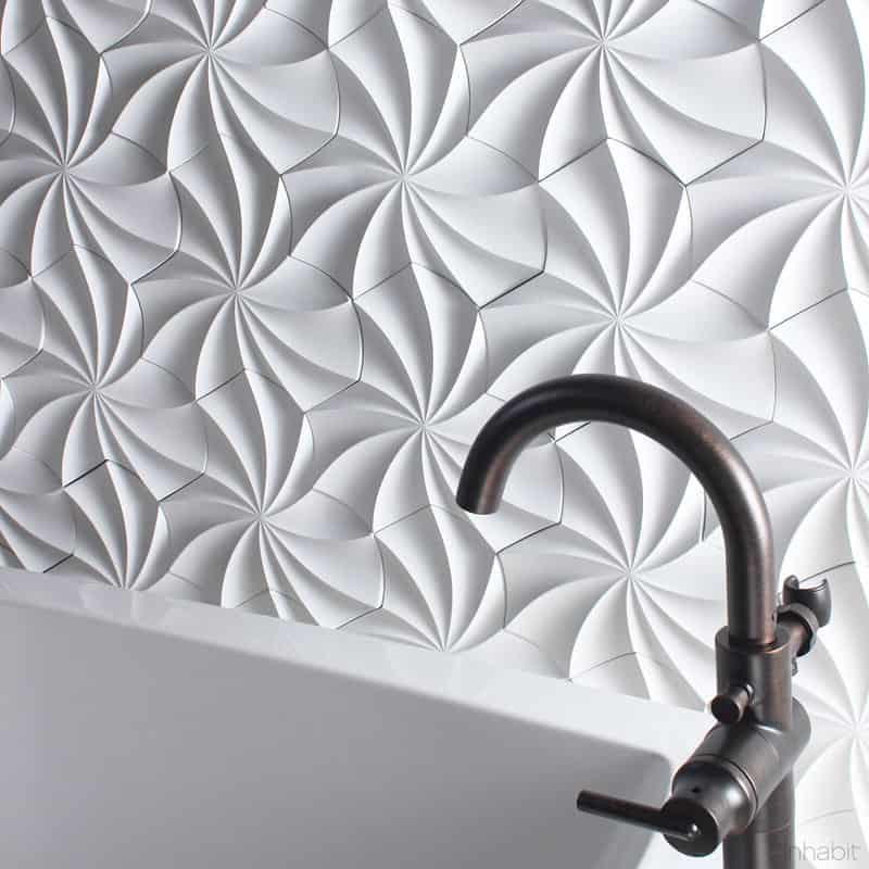 23. Immersive 3d wall art - The Kaleidoscope Wall Tile by inhabit 