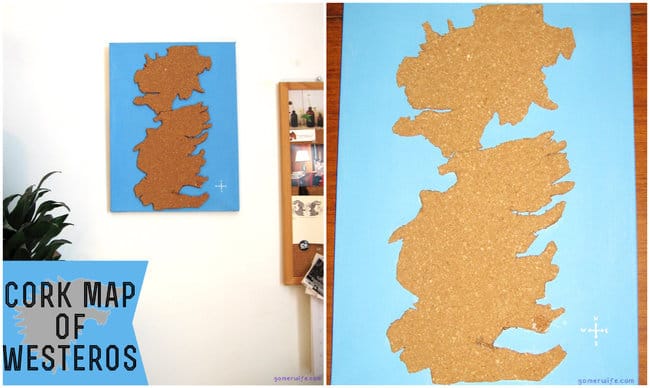 9. Draw the Map of Westeros using cork