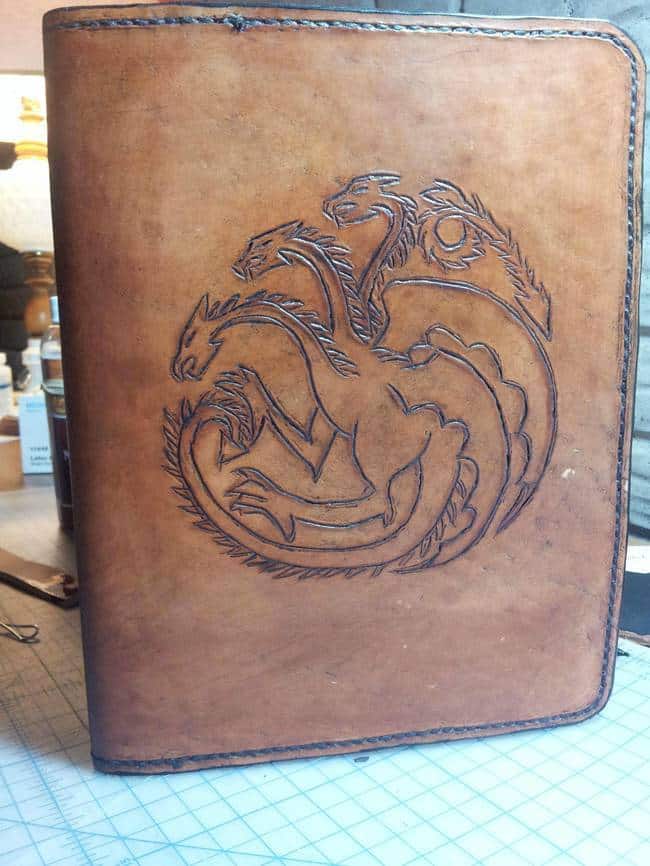 25. Engrave the cover of a journal