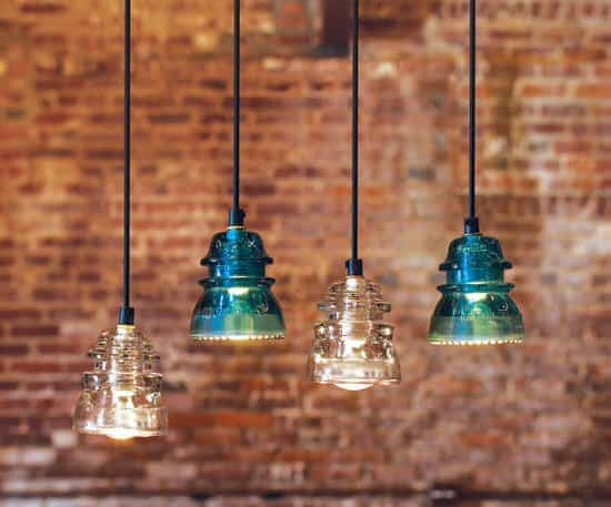 13. gorgeous modern looking lighting fixture featuring the old glass insulator