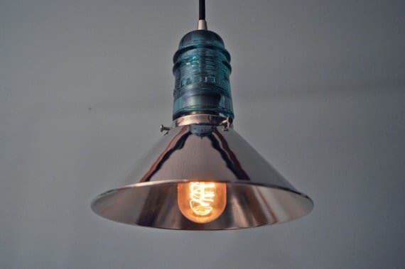 14. glass insulator pendant lamps