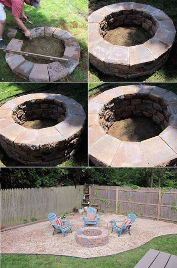 FAST AND EASY TO REALIZE DIY FIRE PIT