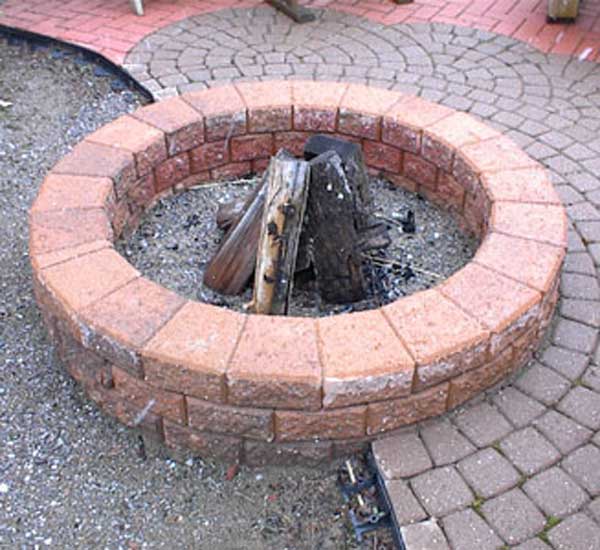 COLORFUL COMPLETE FIRE PIT AREA