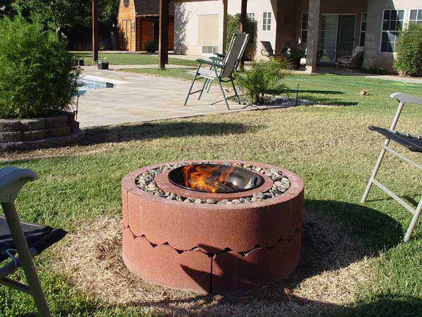 A FIRE PIT  ENHANCES ANY SETTING