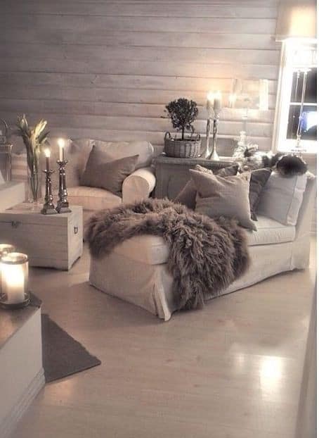 romantic setting in taupe colors