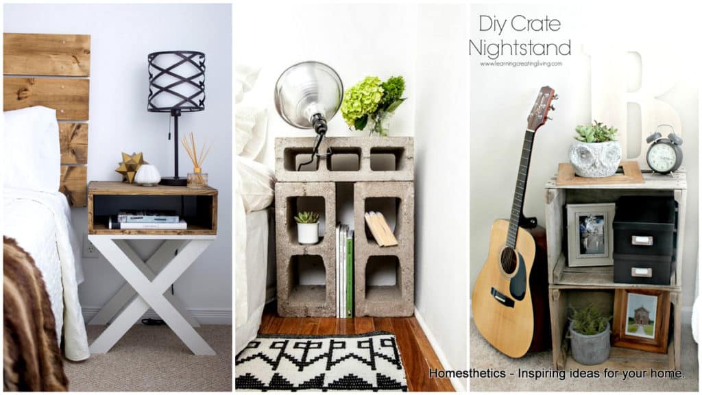 33 Simply Brilliant Cheap DIY Nightstand Ideas