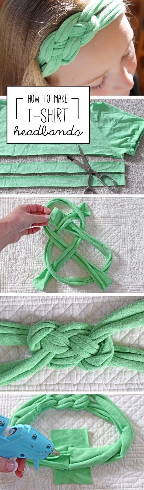 LEARN HOW TO MAKE T-SHIRT HANDBANDS