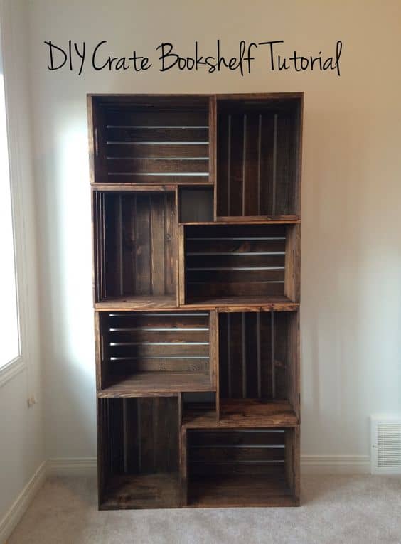 MATERIALIZE A DIY CRATE BOOKSHELF TUTORIAL