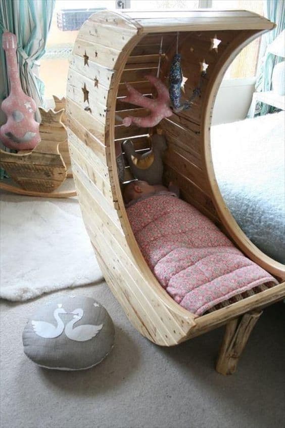 23. BABY CRIB PALLET BED FRAME