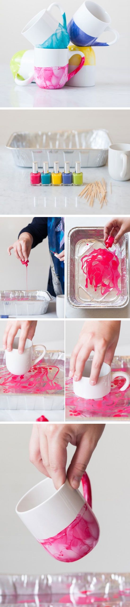 build super cool colorful mugs