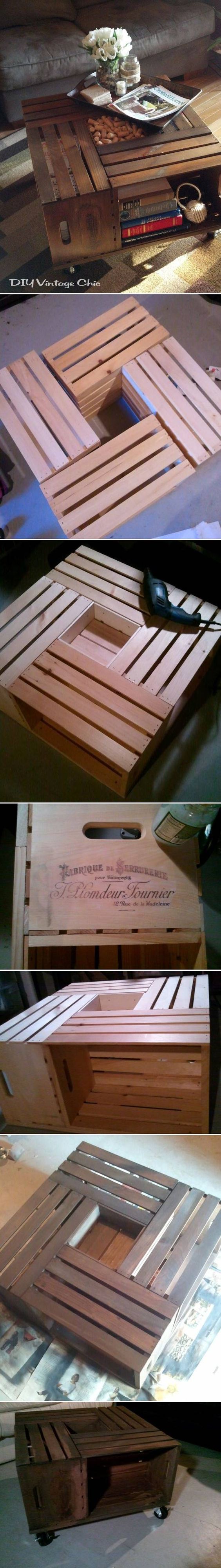 epic wooden boxes diy coffee table design