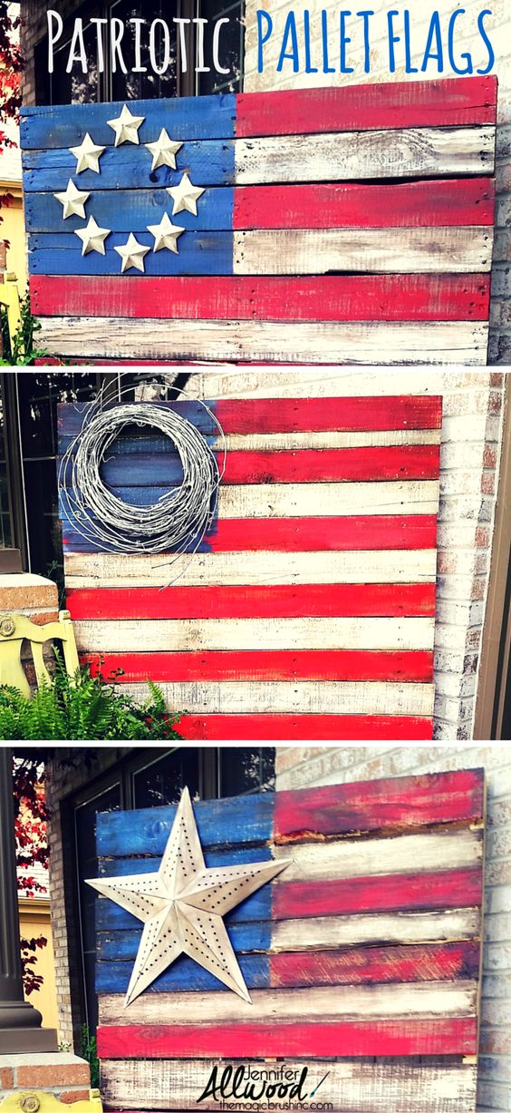 patriotric pallet flag independence day