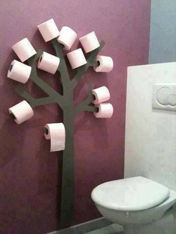 realize a toilet paper tree rack