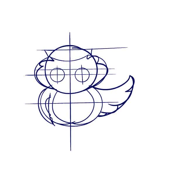 04 Learn How to Draw an Owl- Cartoon Scene Step by Step Tutorial