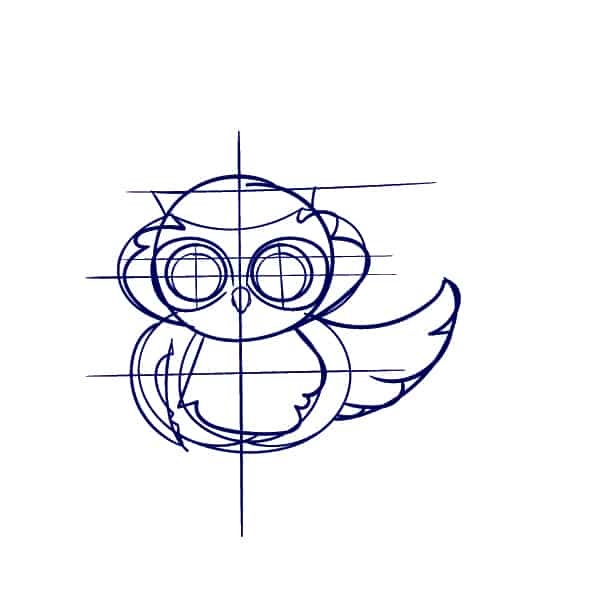 05 Learn How to Draw an Owl- Cartoon Scene Step by Step Tutorial