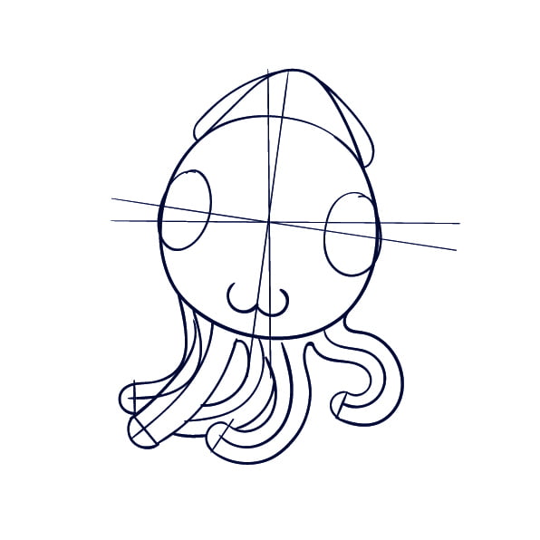 06 Learn How to Draw an Octopus - Cartoon Step by Step Tutorial
