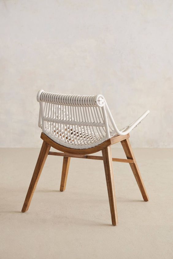 brilliant rattan and wood chair