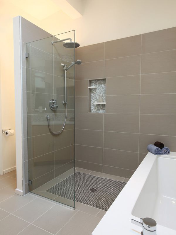 bathroom-design with a walkin shower