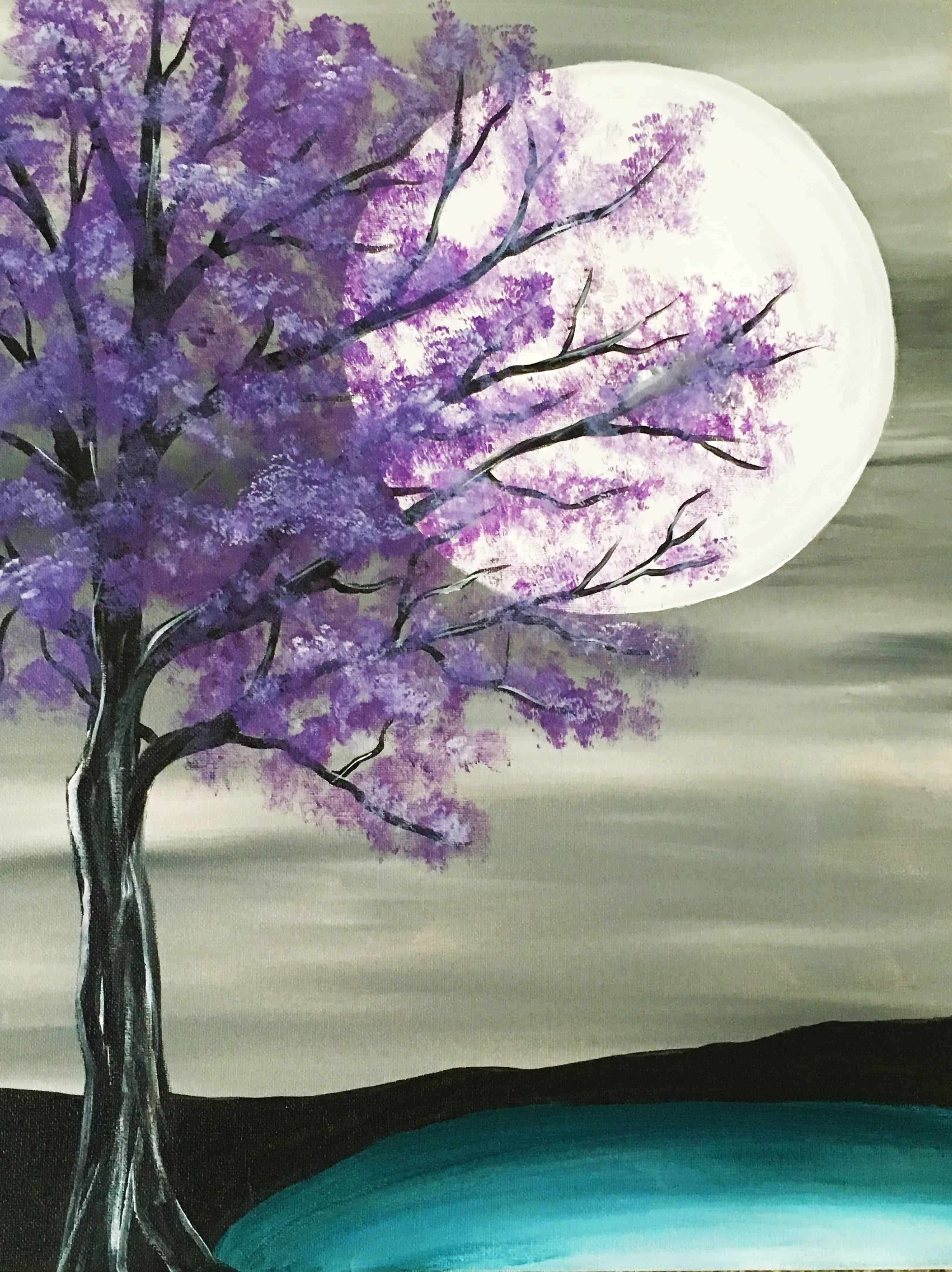 8. A PURPLE MOON ROMANTIC SCENERY