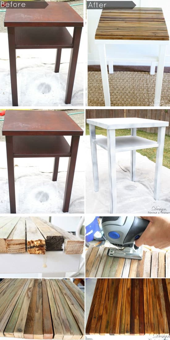 DIY-Side-Table-Makeover-With-Naturally-Distressed-Wood