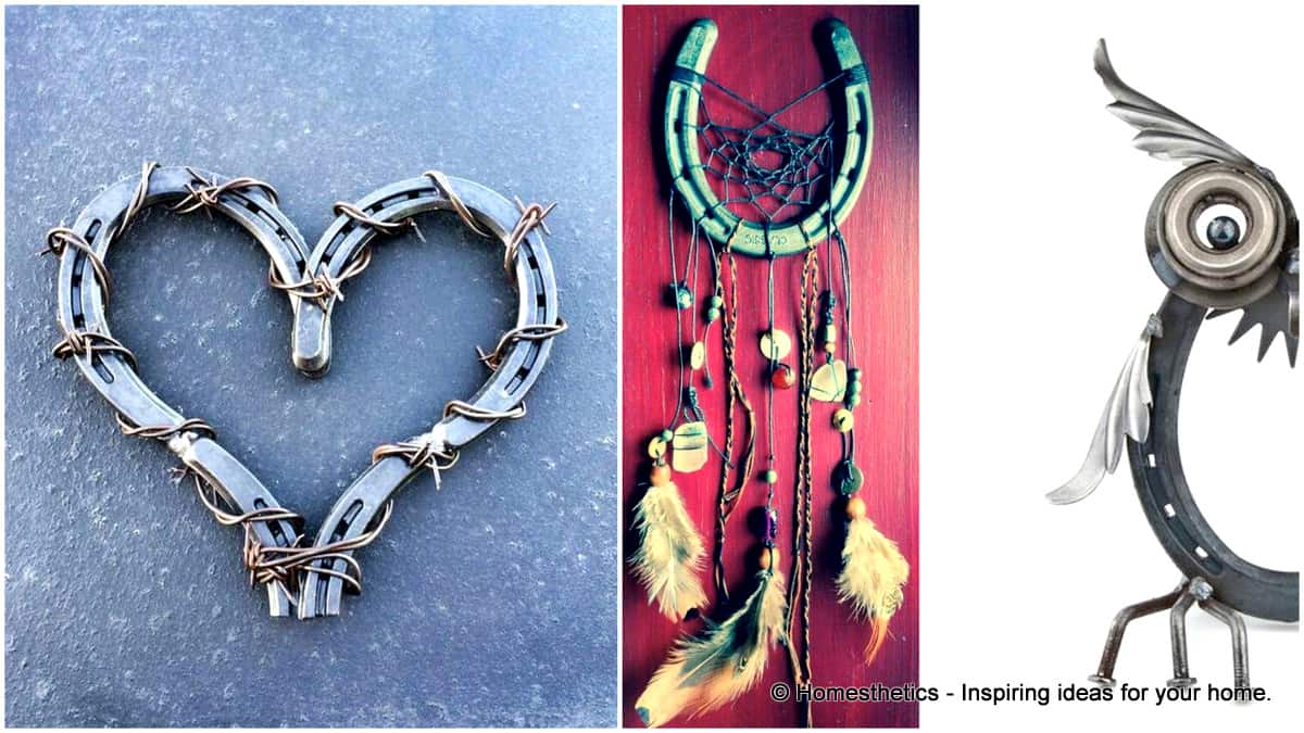 100+ Amazing Diy Horseshoe craft ideas for beginners  #design  #crafts#design #metal #art #upcycling 