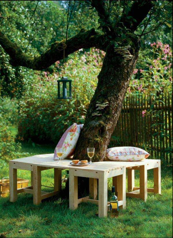Simply Spectacular Cozy Seats Around a Tree homesthetics (13)