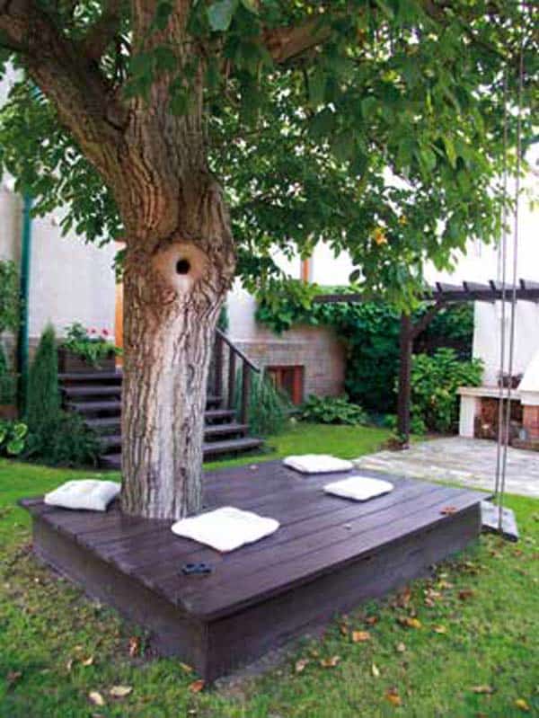 Simply Spectacular Cozy Seats Around a Tree homesthetics (7)